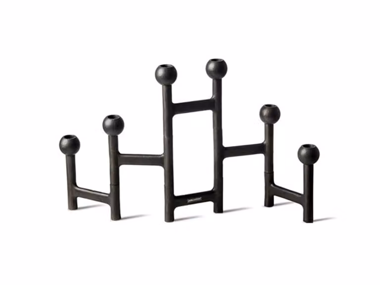 Graphite Round m Candelabro Pieghevole