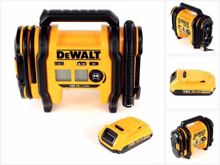 DeWalt DCC 018 Compressore a batteria 11 Bar 18V + 1x Batteria DCM 183 2,0 Ah - senza caricabatterie