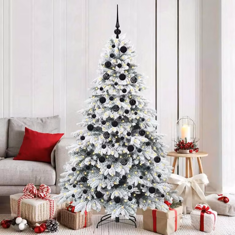 Maison Exclusive - Albero di Natale artificiale con 300 luci LED bianche, altezza 180 cm, realizzato in PE e PVC