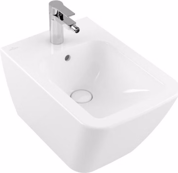 Villeroy & Boch Finion bidet, avec trop-plein, 1 trou pour robinet, 375x560mm, 446500R1, 446500R1