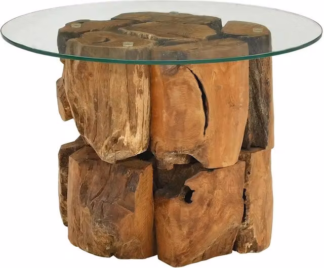 Tavolino da salotto | Tavolino da caff¨¨ | Tavolino da Soggiorno in Legname Massello di Teak 60 cm