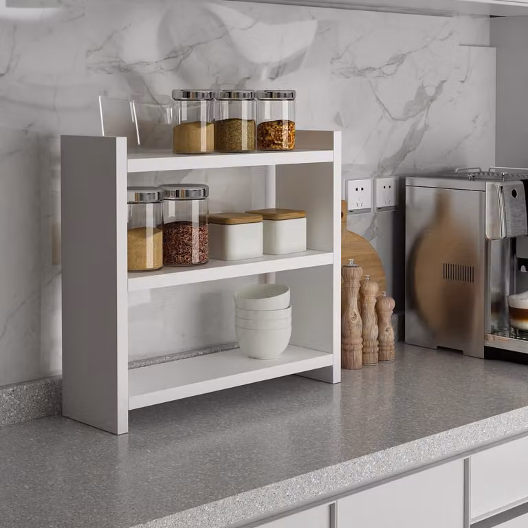 Skye Decor, Cosmic - White, mensole da cucina, bianco, 44 x 40 x 10 cm