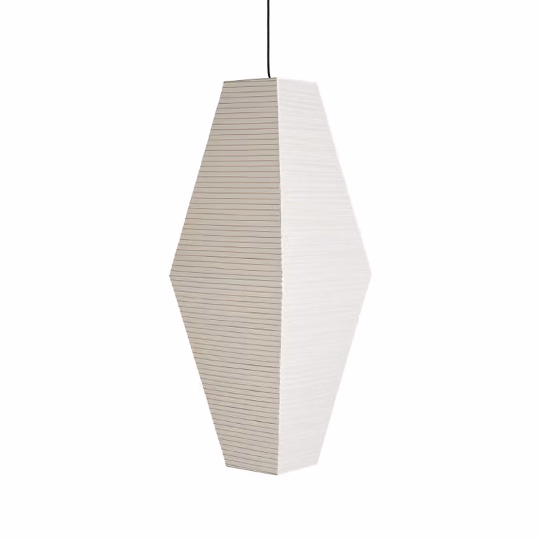 HAY Paralume Prism, altezza 110 cm, bianco, carta Prism, Bianco / Opale, Carta / Lunolit / Lunopal, Design