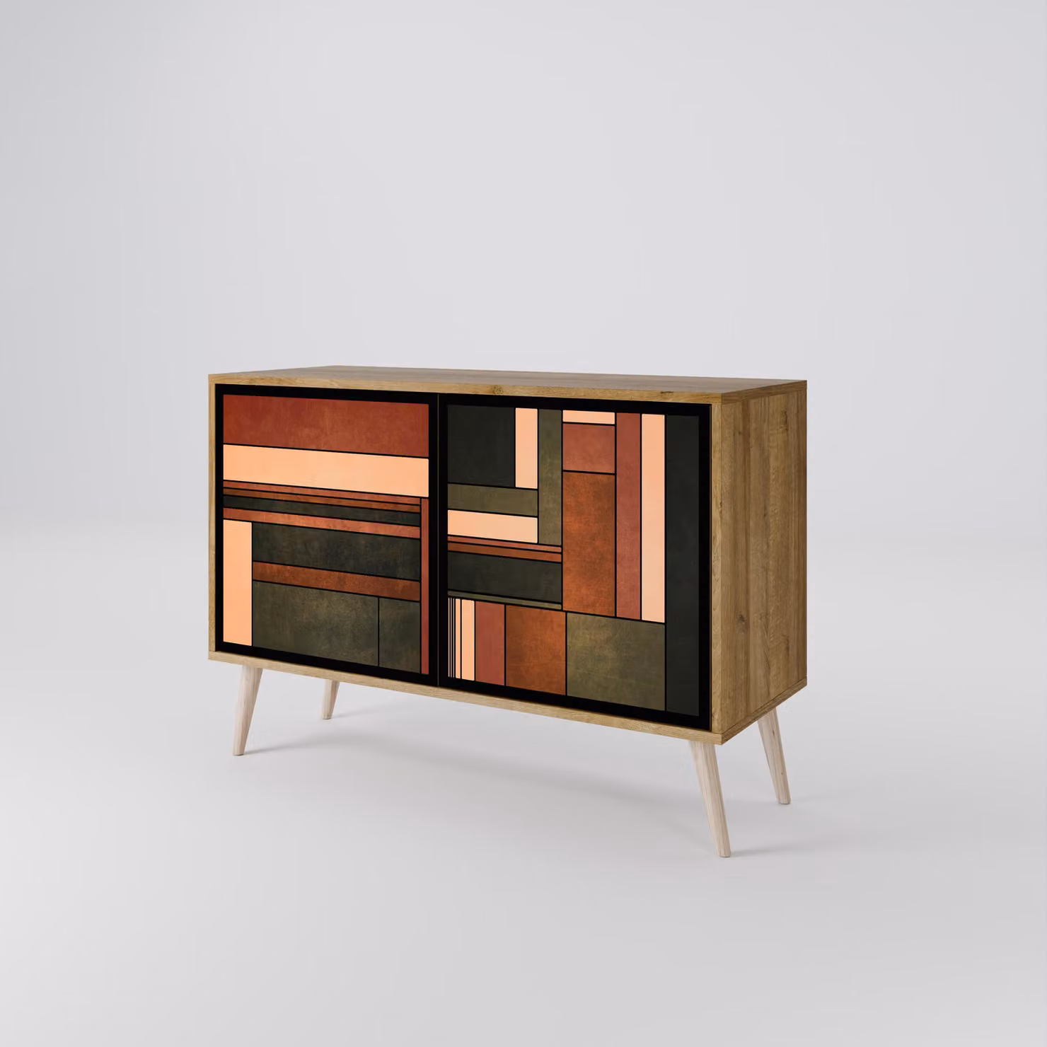Cassettiera Spacerebels a 2 ante - credenza cassettiera - credenza alta - mobile guardaroba - soggiorno camera da letto - 57,5×111×42 (HxLxP)