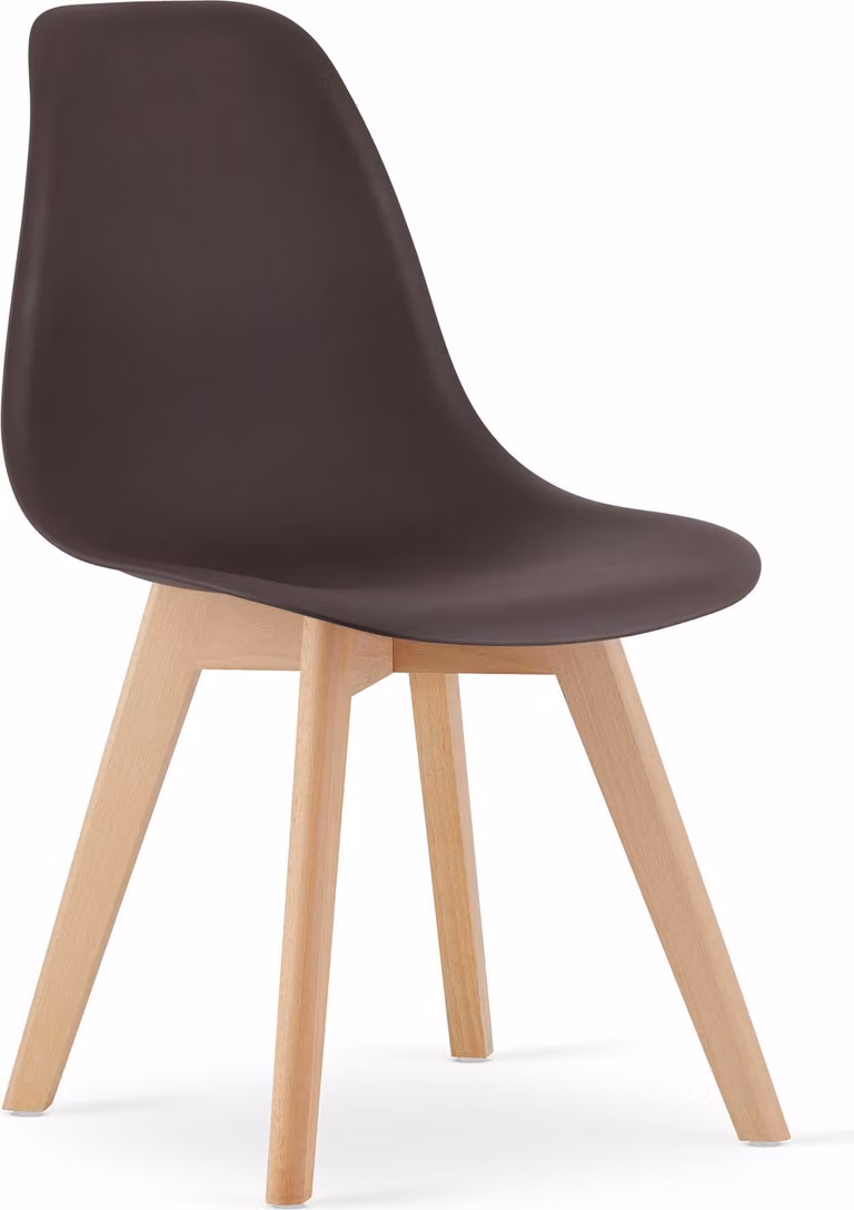 Sedia KITO caffè / gambe naturali x 1