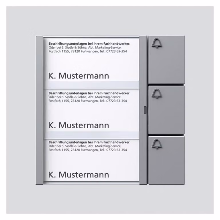 Modulo a pulsante Siedle&Söhne si/met TM 612-3 SM