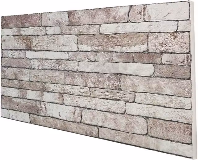 Set da 10 pannelli finta pietra Dakota Stone Signorbit in EPS resinato, copre 5 mq, L: 100 cm, P: 50 cm, Spessore: 2 cm