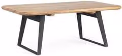 Tavolino rettangolare in legno Bizzotto NASHIK colore marrone L: 120 cm