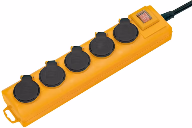 Presa di corrente Brennenstuhl IP44 per F, B, PL, CZ, 5 vie