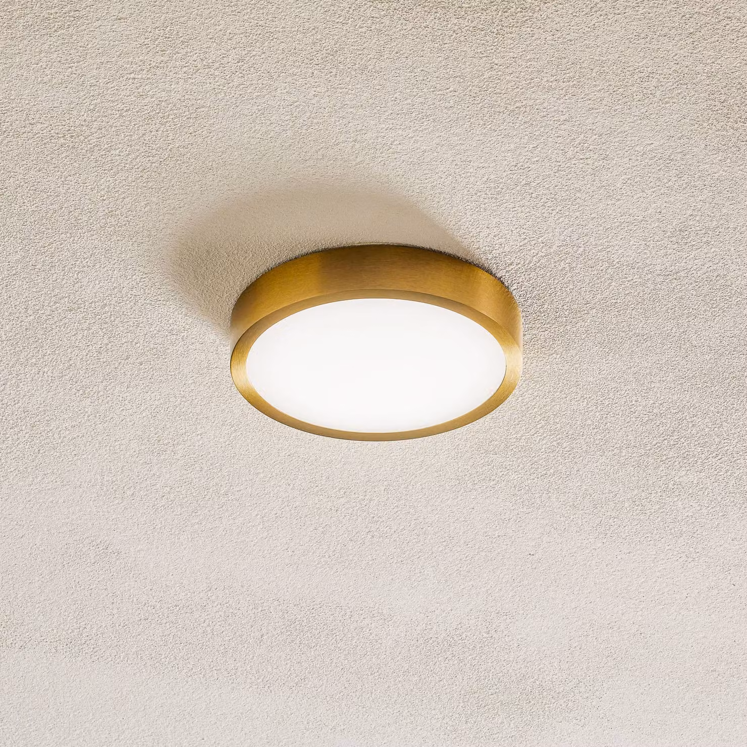 ORION Plafoniera a LED Bully, Ottone / Oro, Soggiorno / Sala da pranzo, Alluminio, Moderno, Plafoniera LED