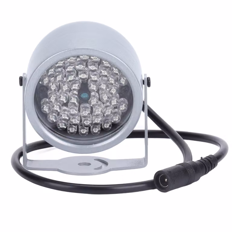 Luce infrarossa per visione notturna, IP5, resistente alla pioggia, 48 LED, luce infrarossa IR per telecamera di sorveglianza, parcheggio