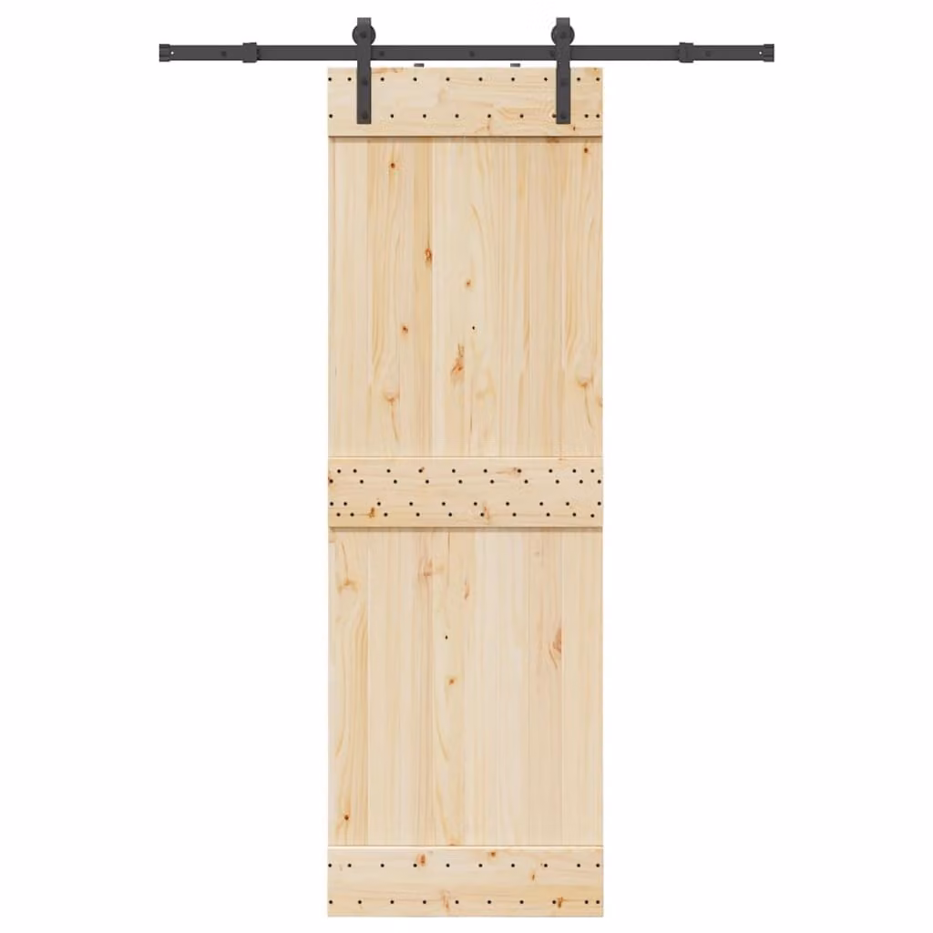 vidaXL Kit di Binari per Porte Scorrevoli in Acciaio Nero Opaco, Lunghezza: 152,5 cm