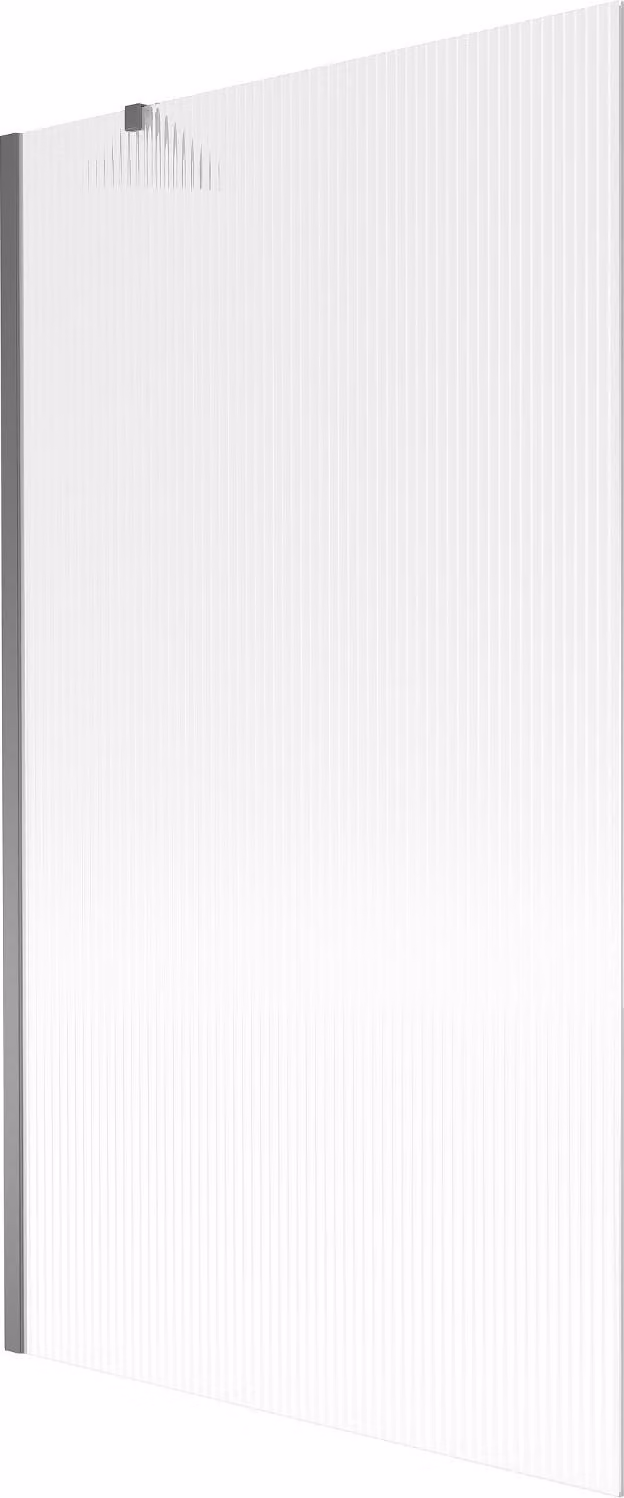 Mexen Next paratia per vasca da bagno a 1 anta 100 x 150 cm, righe, gun metal - 895-100-000-00-09-95