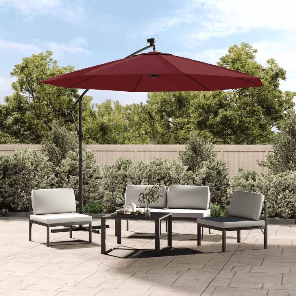 Maison Exclusive - Telo di Ricambio per Ombrellone Bordeaux 350 cm