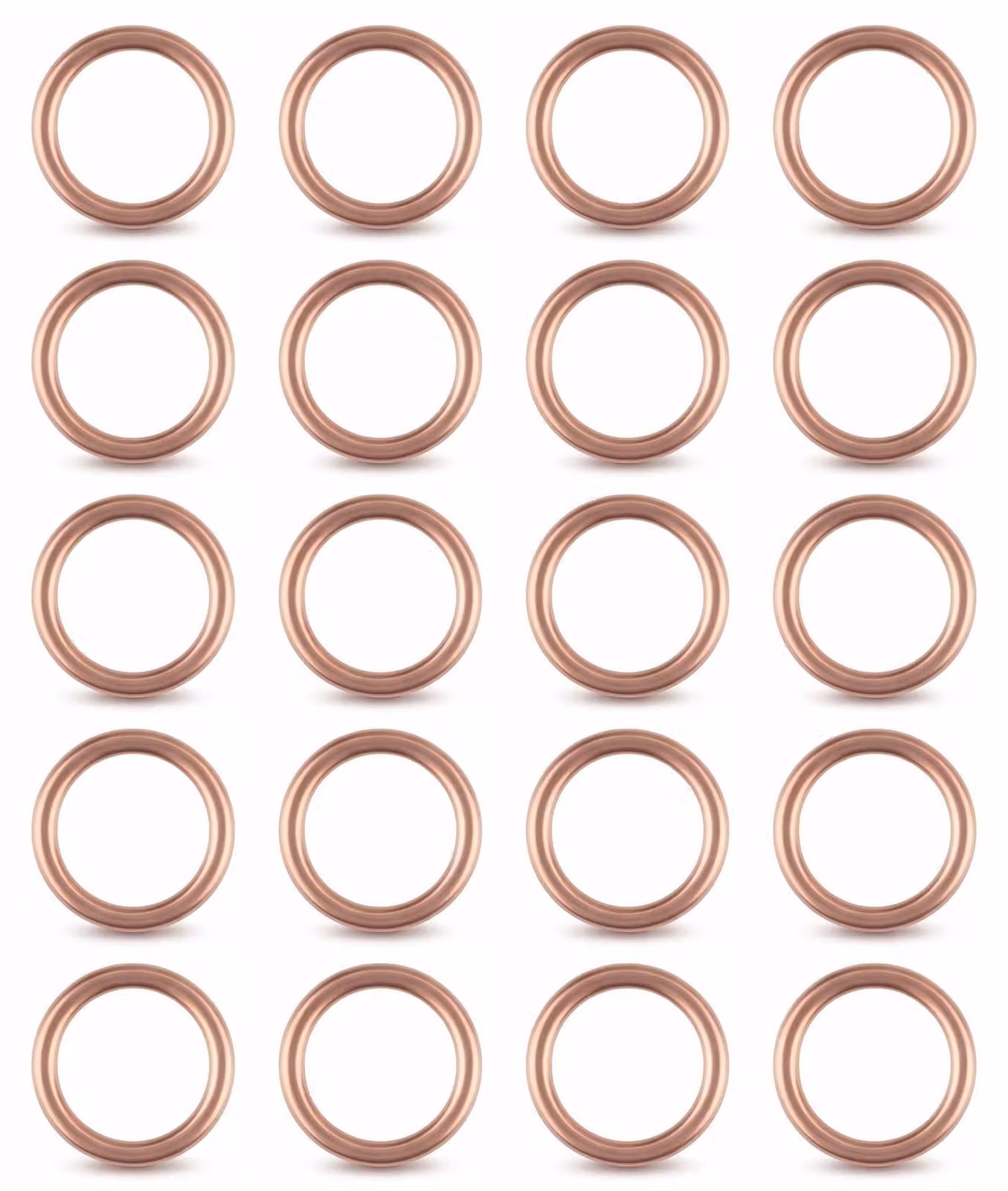 Guarnizioni in rame, 20 pezzi, M16 x 22 mm, per tappo di scarico olio