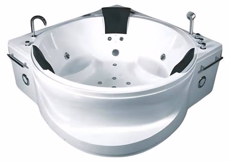 Hydromassagebad Whirlpool Sprudelwanne Whirlwanne Wellnesspool 178x178 cm