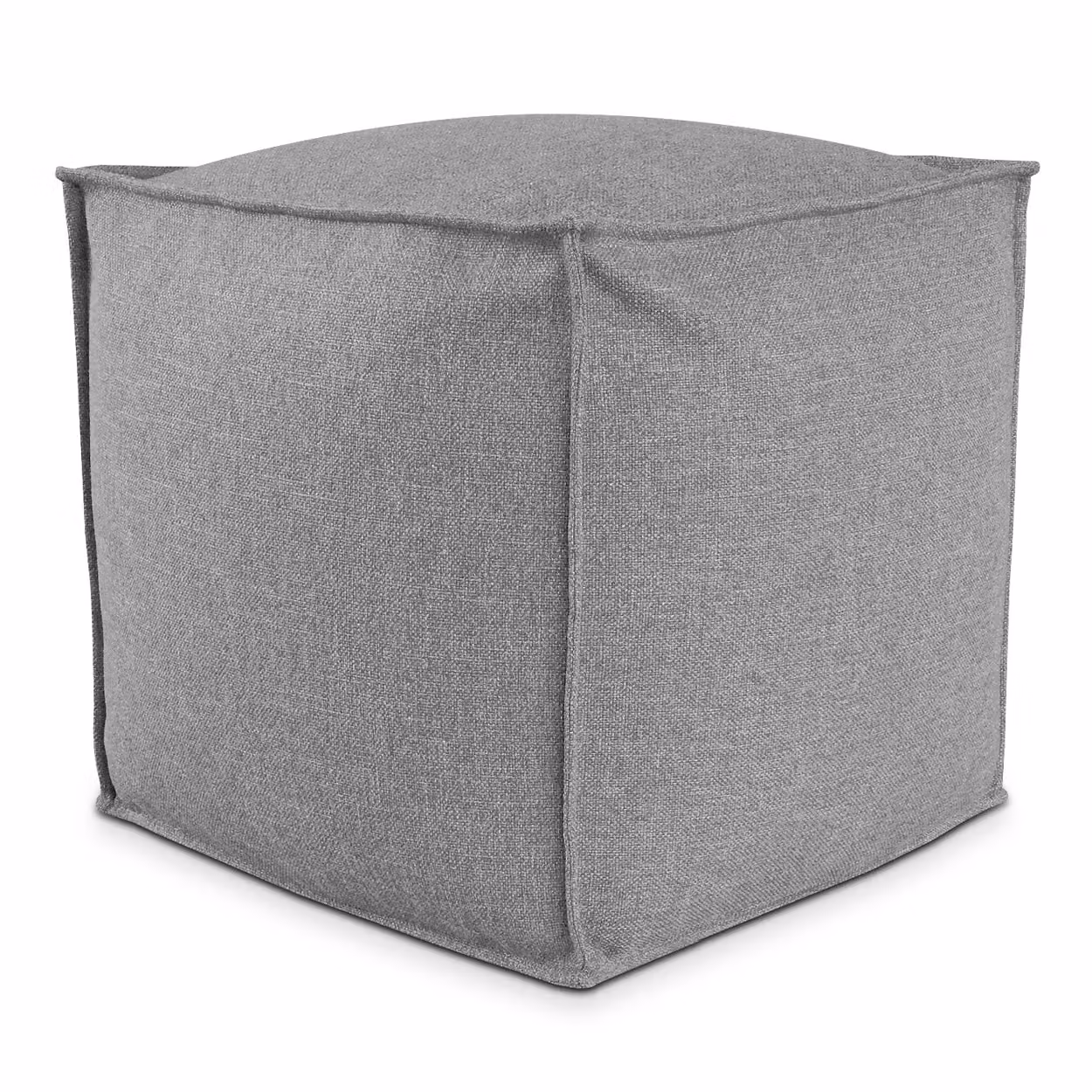 POUF QUADRATO PIUMA 60x60 cm Grigio scuro