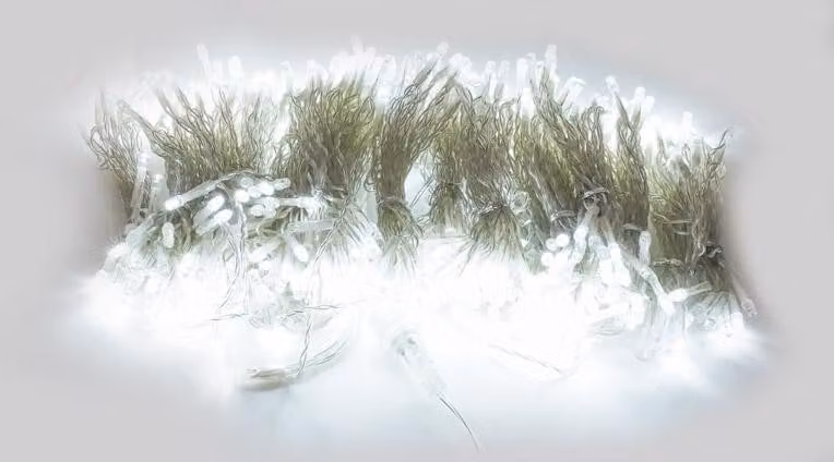 Luci di Natale Cascata 500 Flash LED 300x250 cm Luce da Cavo 3m Trasparente