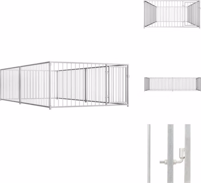 vidaXL Cuccia per cani da esterno 200×400×100 cm - Cucce per cani e recinti