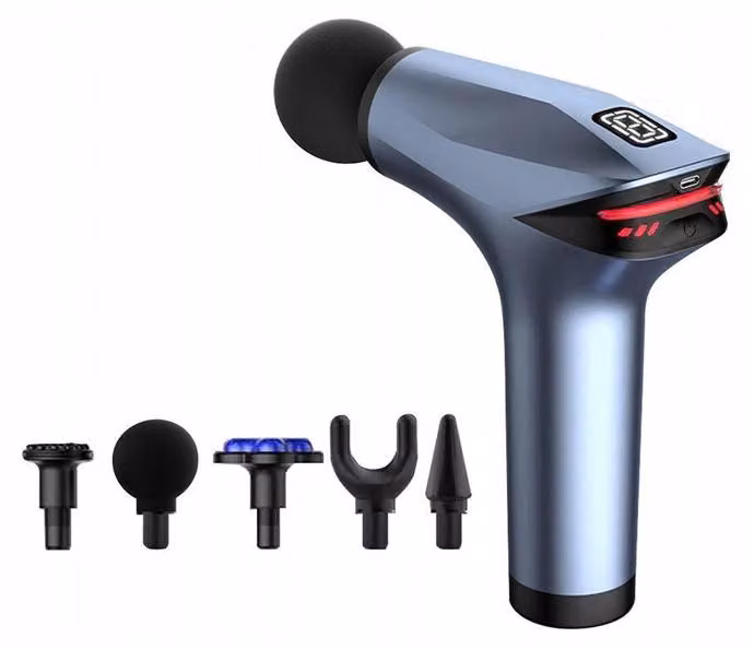 Verk 24577 Pistola per massaggi 30W, 5x attacchi, blu