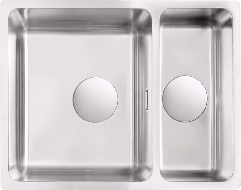 1.5-bowl undermount steel sink