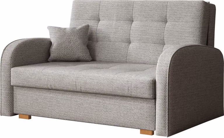 Divano letto Mirjan24 modello Viva Gold II, con contenitore per biancheria, divano imbottito con funzione letto, prodotto dal marchio (Aragon 80)