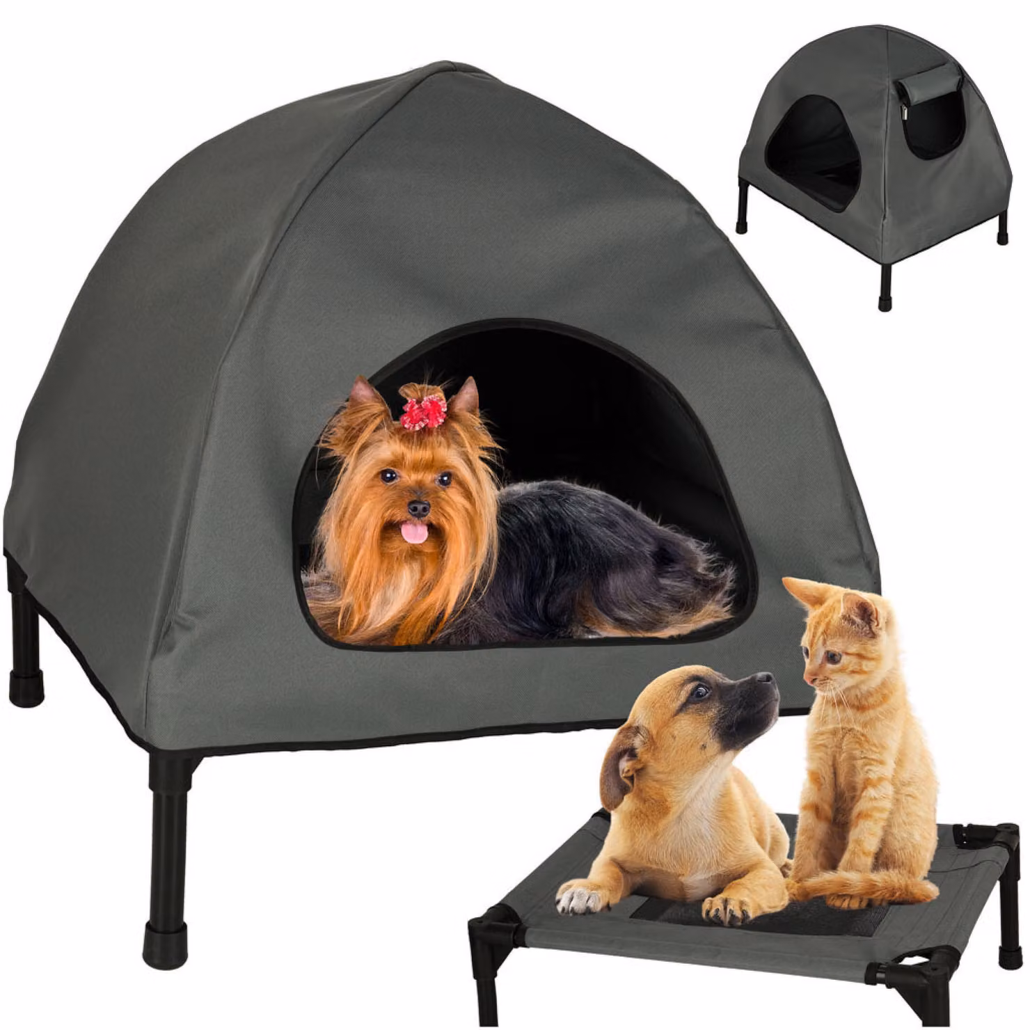 Casa per cani letto per gatti tenda letto per animali 60x54x44 cm