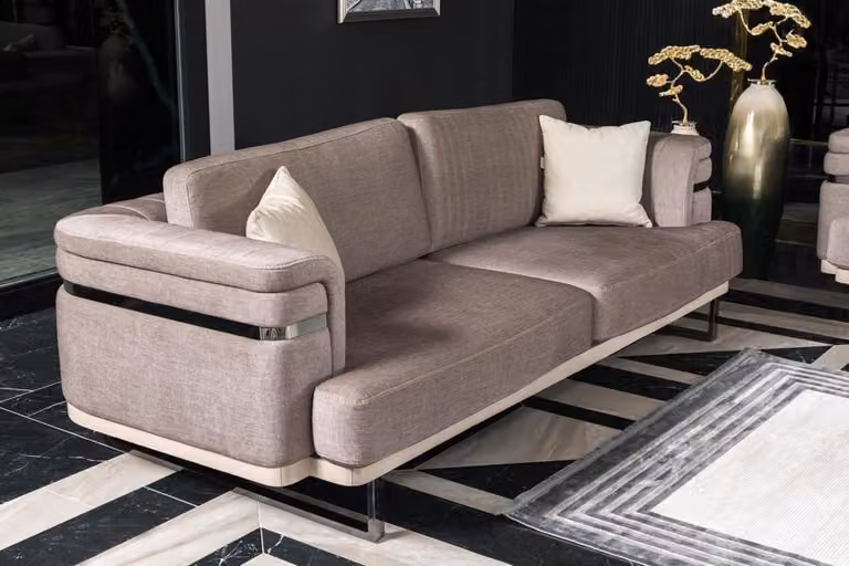 Dreisitzer Sofa 3 Sitzer Sofas Luxus Textil Couchen big Polster Designer Möbel