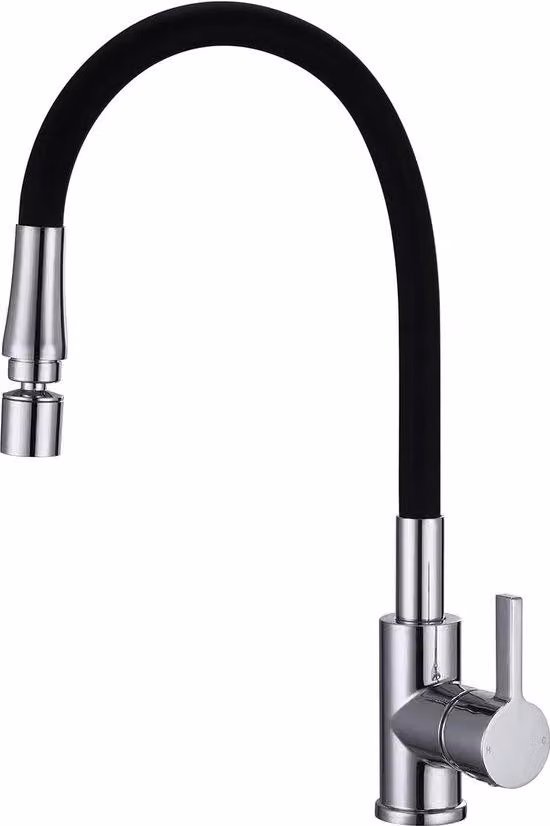 Miscelatore da cucina Miscelatore a bassa pressione girevole a 360° con bocca flessibile Miscelatore a bassa pressione 3 attacchi caldo e freddo Miscelatore monocomando per caldaia