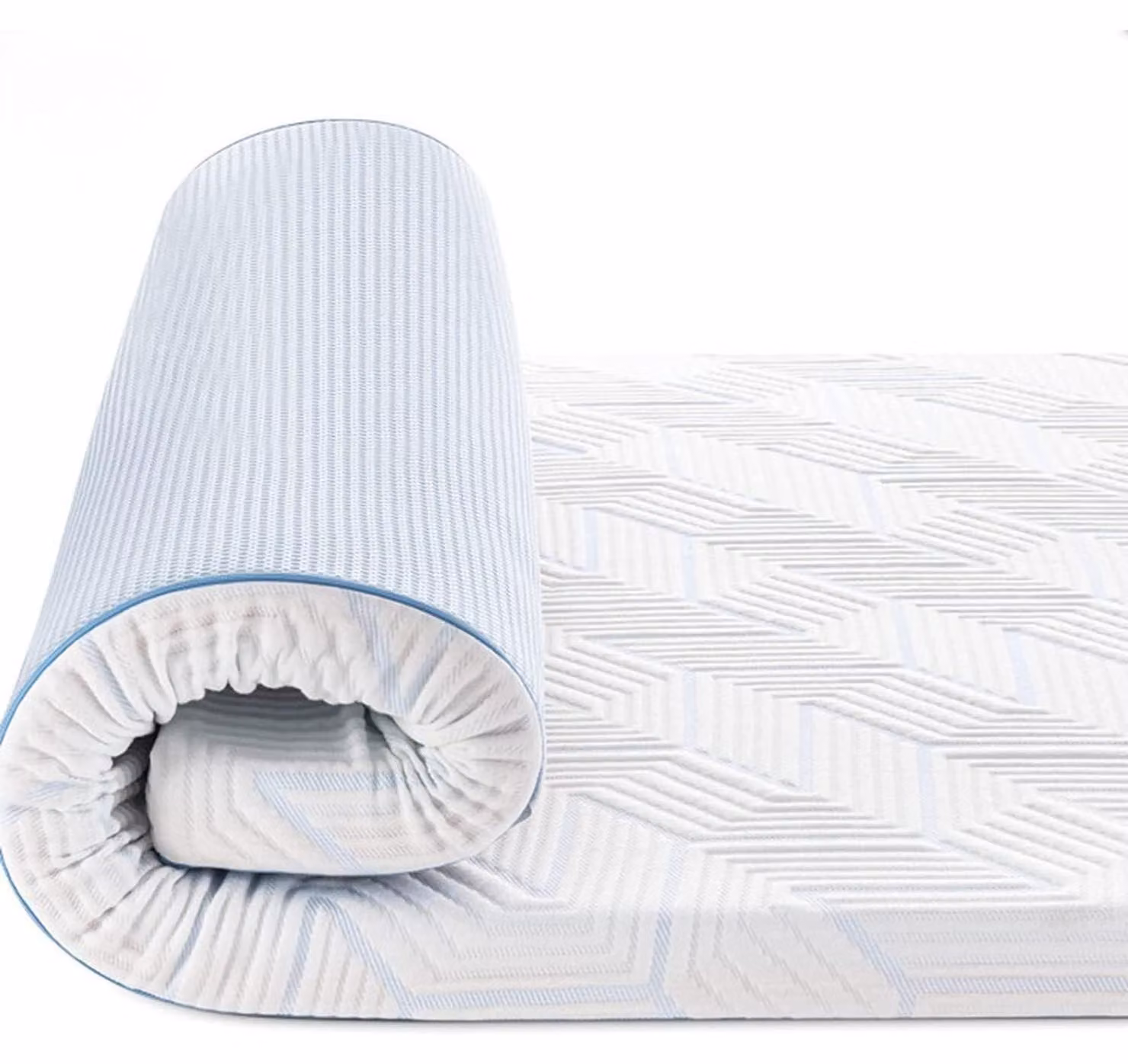 Topper per materasso, dimensioni 140x200 cm, altezza 7,5 cm, realizzato in memory foam con tecnologia gel, grado di rigidità H2/H3, rivestimento removibile