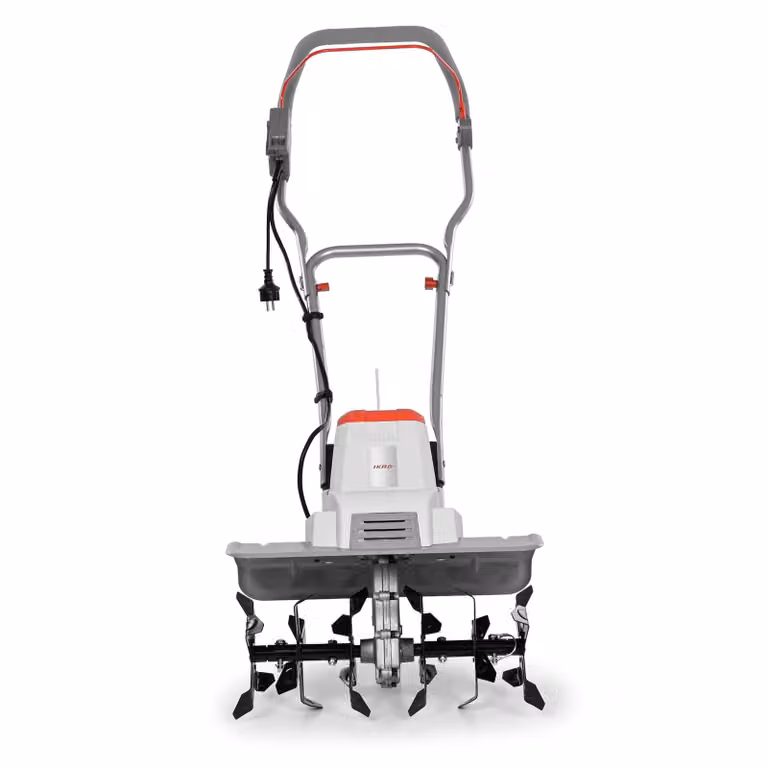 Motozappa elettrica IKRA IEM 1500 | 1500 W | Larghezza di lavoro 32–45 cm | Profondità di lavoro fino a 20 cm | Manico pieghevole | Ruota di trasporto