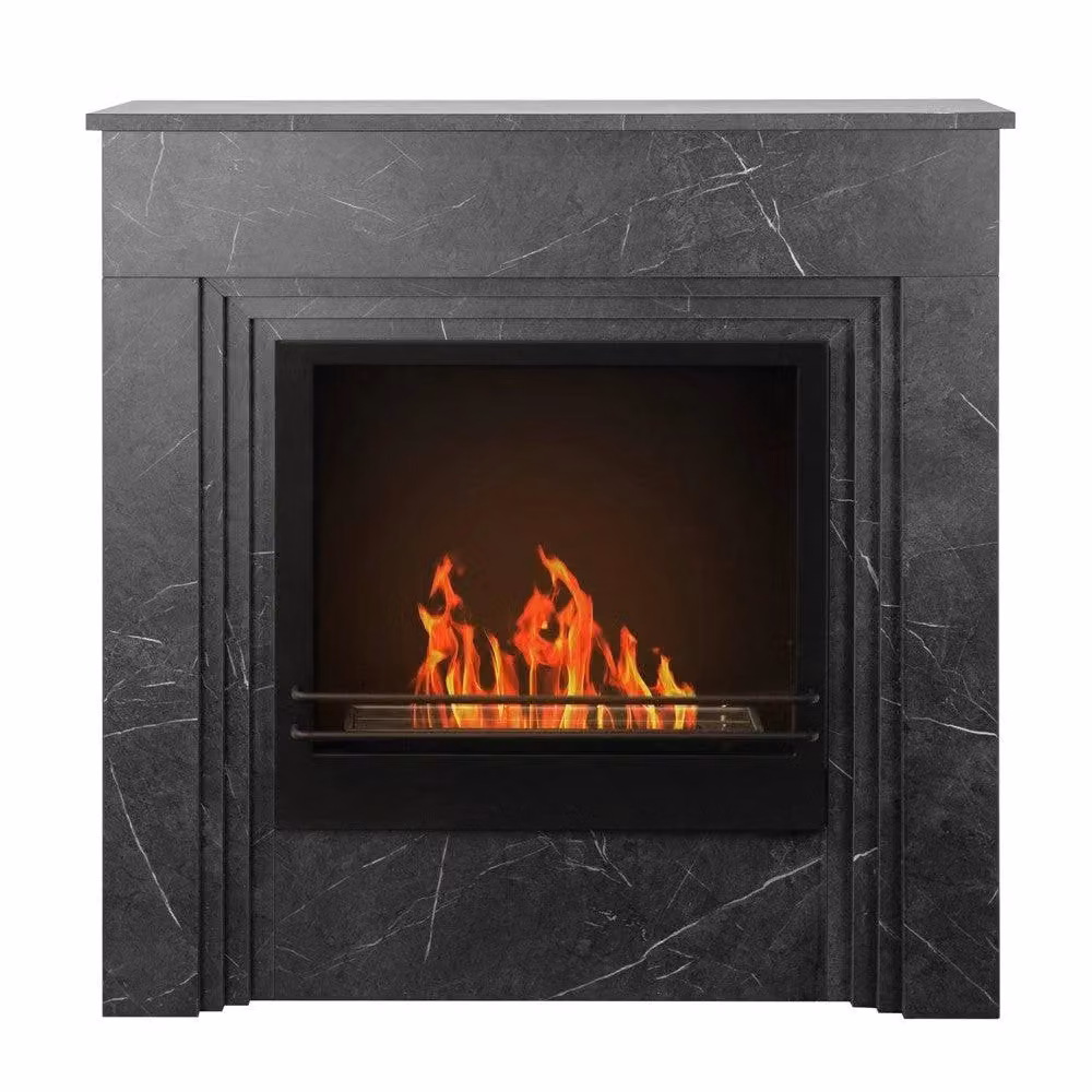 Camino a Bioetanolo Divina Fire in Legno Colore Nero – 2