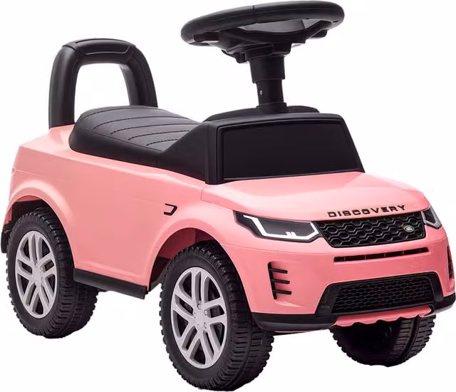 Macchinina Cavalcabile Land Rover AIYAPLAY con Licenza, Volante Sonoro e Vano Portaoggetti, Rosa