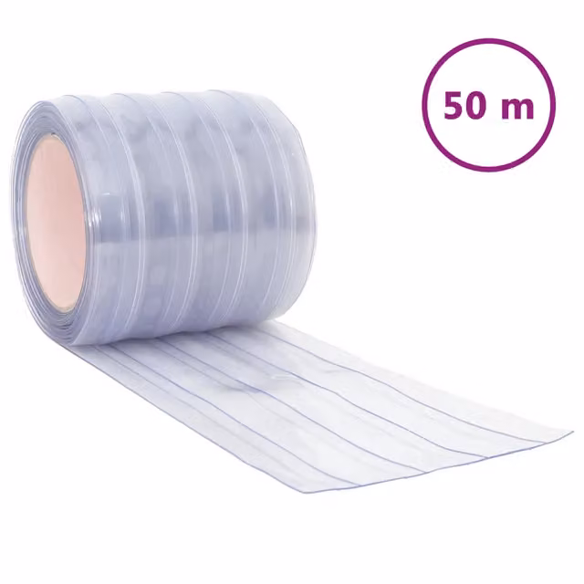 Tenda a strisce trasparente in PVC termoisolante e fonoassorbente DESIGN IN, L: 200 mm, Spessore: 1,6 mm, Lunghezza: 50 m