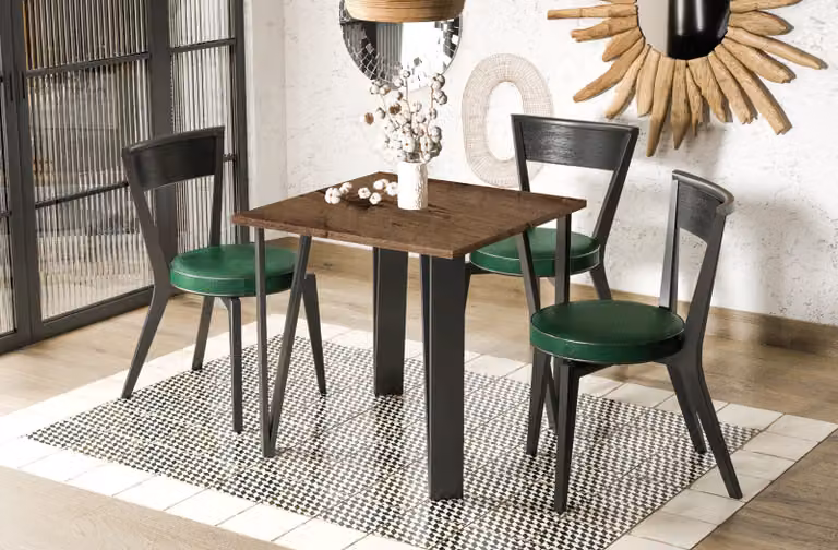 Tavolo da pranzo allungabile Endo-Möbel Adeo 80cm - 170cm con struttura in metallo (rovere Monastero)