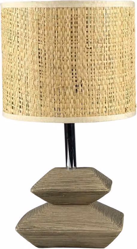 Lampada da tavolo in Vetroceramica grigia Versa Anis 16 x 30 x 16 cm