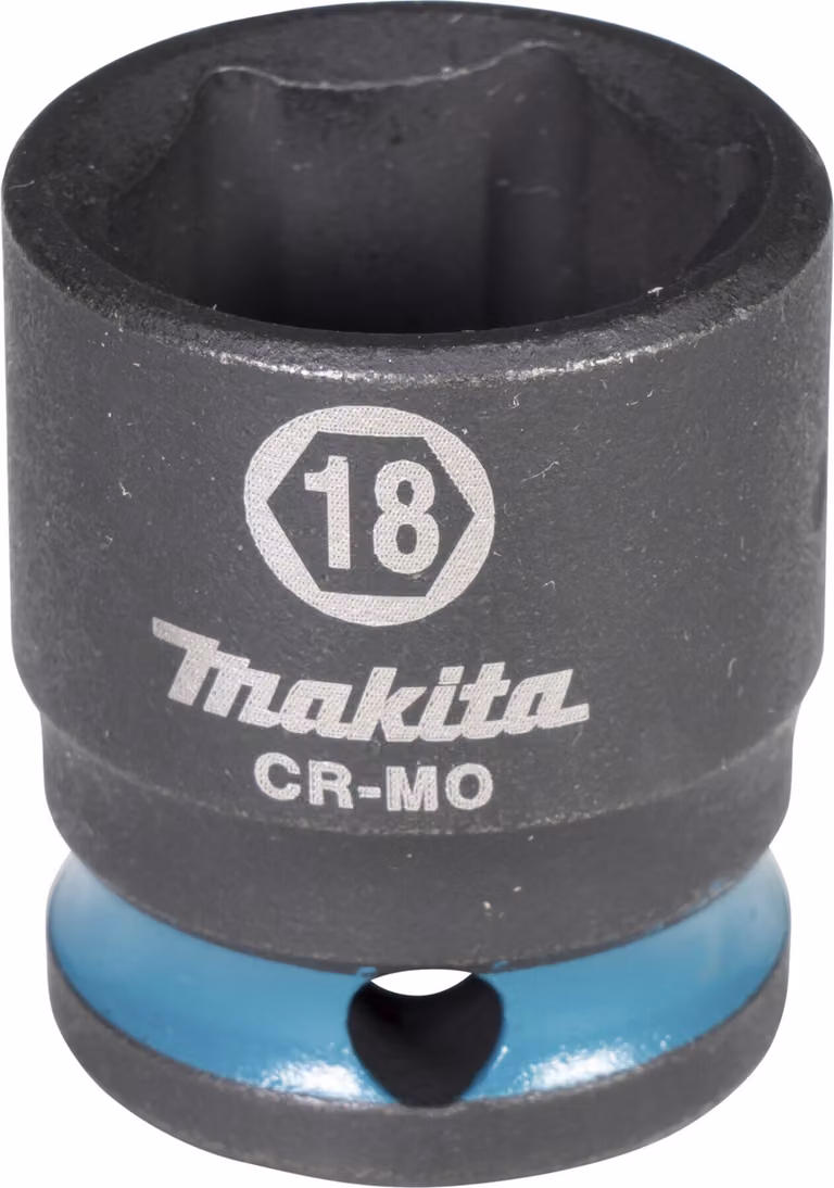 Chiave a bussola E-15992 Impact Black 3/8 pollici esterno 4kt D.18mm corta