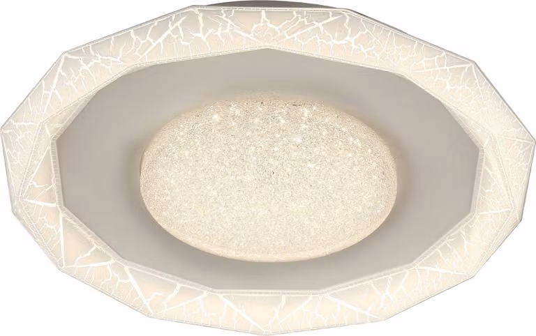 Rabalux 6294 Lampada da soffitto Siren, 50 W, 4000 K, 3390 lm, bianca, rotonda, bianco neutro, ø 485 mm