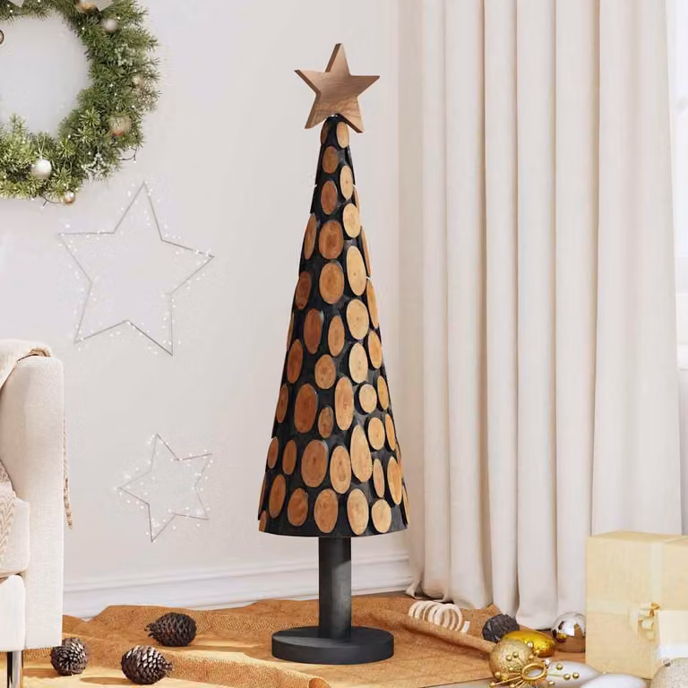 Maison Exclusive - Albero di Natale con supporto marrone 120 cm in legno massello di teak