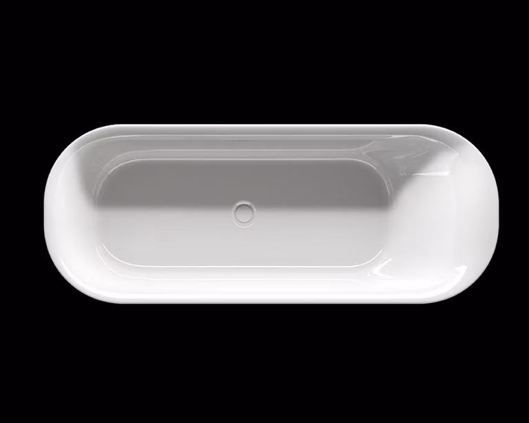 RIHO Devotion baignoire en pose libre, en option avec Riho Fall, 180x71x60cm, 245 Betteres, blanc brillant, B095001005, B095001005
