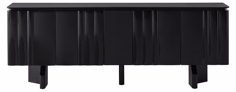 Mobile bar moderno, nero, elegante. Console, credenza, mobiletto, armadio