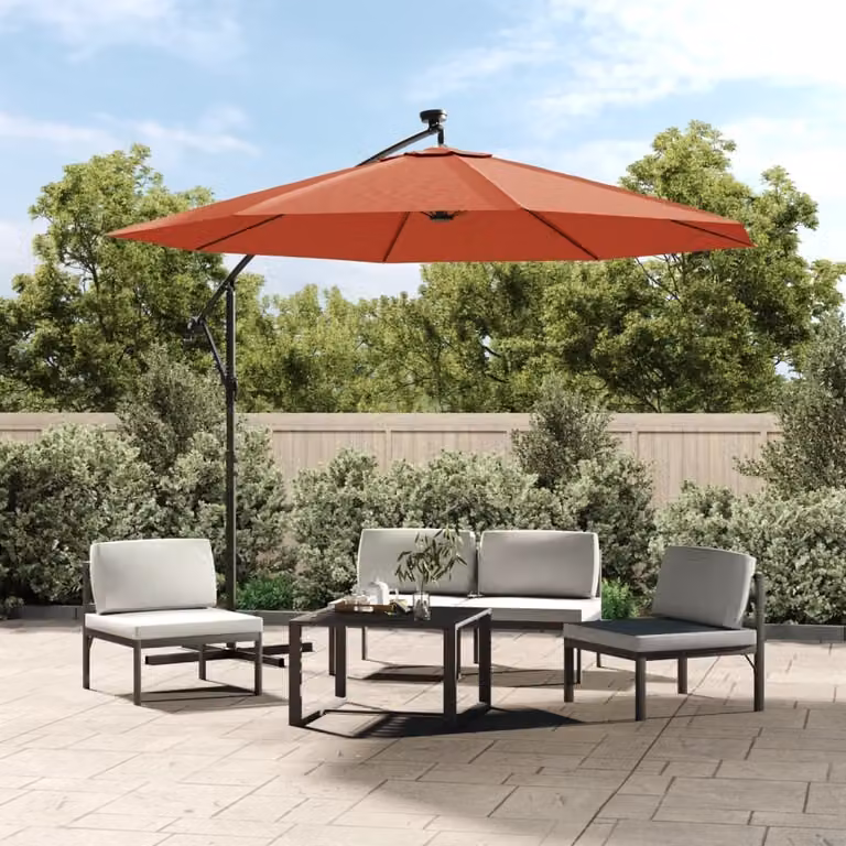 Maison Exclusive - Telo di Ricambio per Ombrellone a Sbalzo Terracotta 300 cm