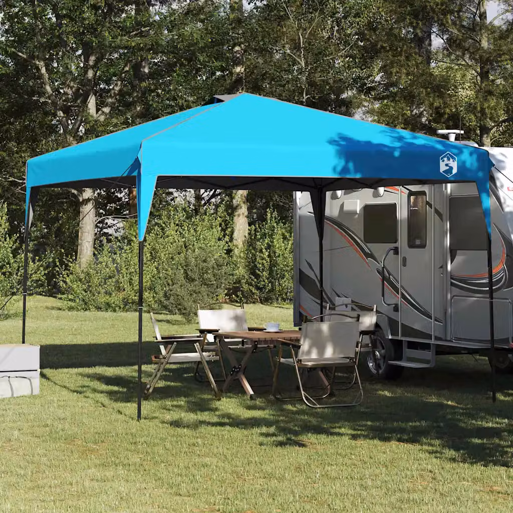 vidaXL Tenda Gazebo in Tessuto Blu L/P/H: 290 x 290 x 251 cm