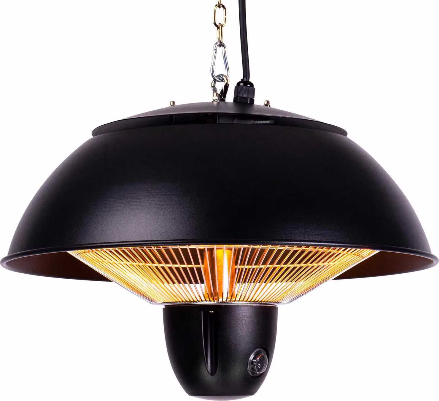 Riscaldatore radiante Fornorth Riscaldatore da soffitto originale 1500W telecomando, nero