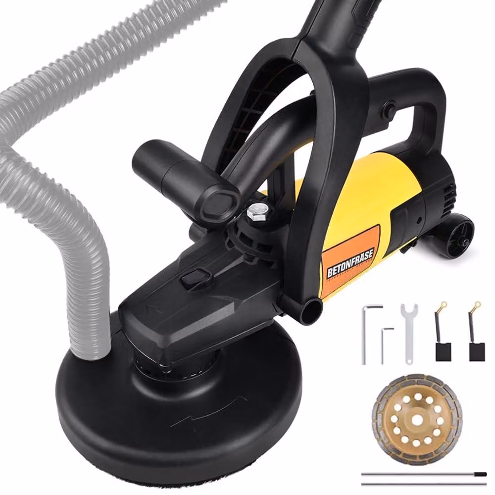 Solidchoice - Set per smerigliatrice per calcestruzzo da 3800W con disco abrasivo diamantato
