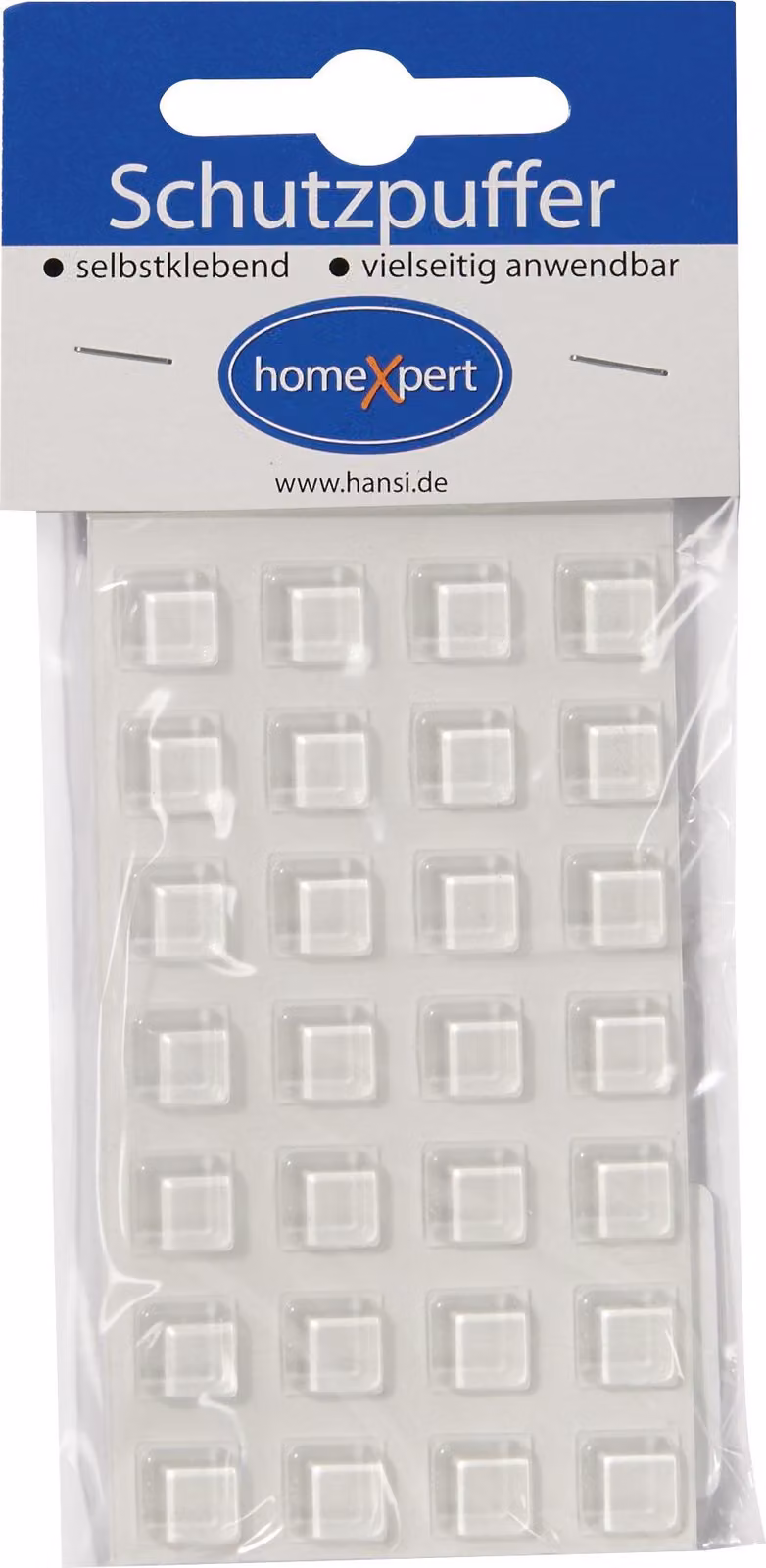 Tampone di protezione trasparente 10 mm trasparente quadrato autocollante - 563100