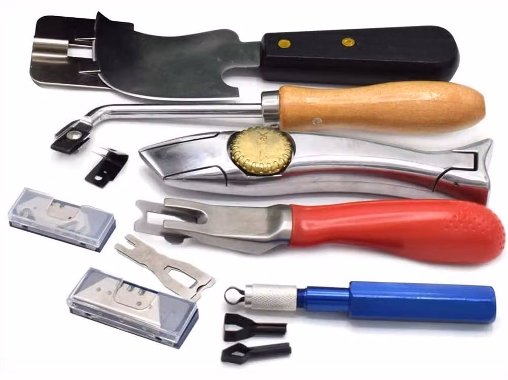 Elzusha - Set di utensili per la lavorazione del legno, composto da 10 coltelli e una fresa manuale