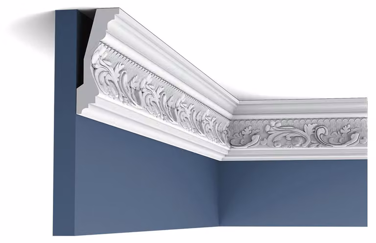 Orac Decor C201 Luxxus Modanatura d'angolo di alta qualità Modanatura decorativa Modanatura per stucchi Modanatura per profili Decorazione per stucchi Modanatura per soffitti e pareti | 2 metri