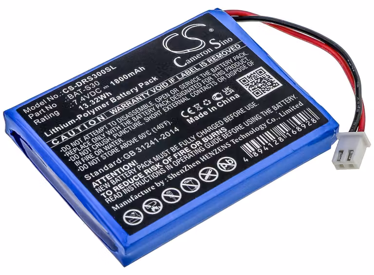 TECHTEK Batteria compatibile con [Deviser] S30 sostituisce BAT-S30