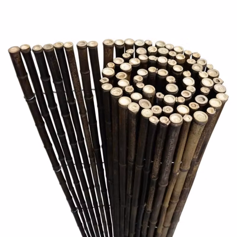 Rotolo di bambù nero (recinto di bambù) 180 x 180 cm